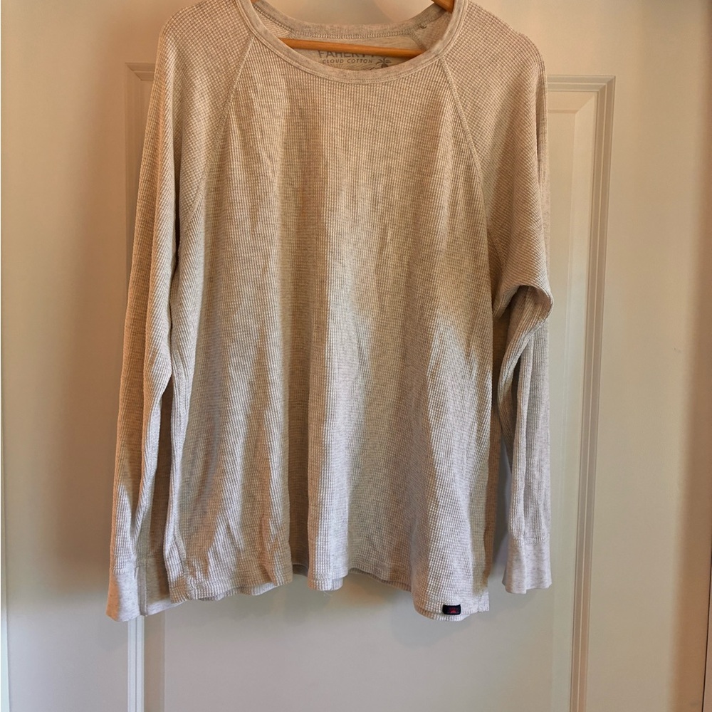 Faherty Cloud Cotton Beige Top - image 1